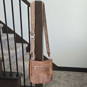 Amazon Guitar Strap Brown Crossbody Bag